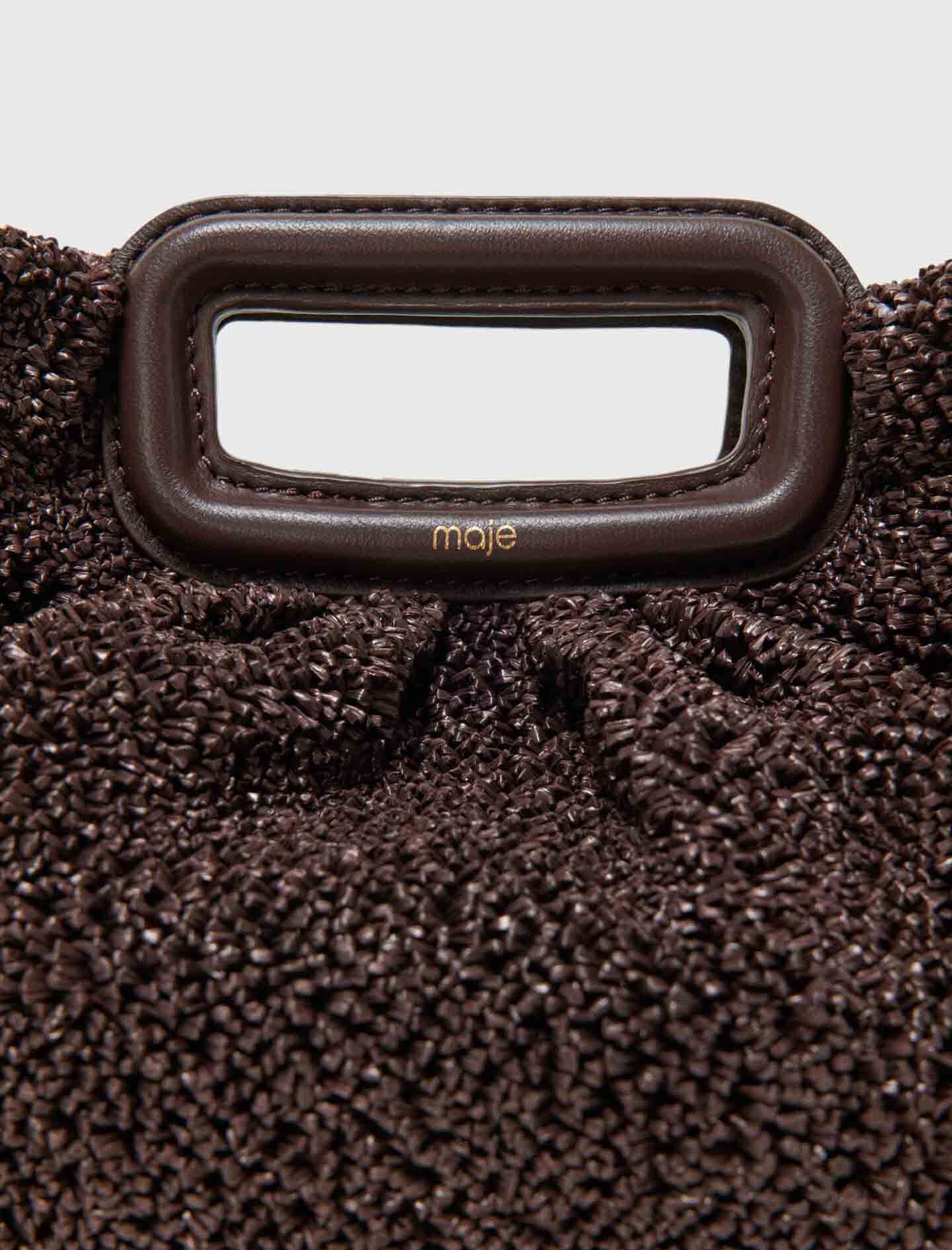 Maje Sale / Mipli bouclé effect clutch bag