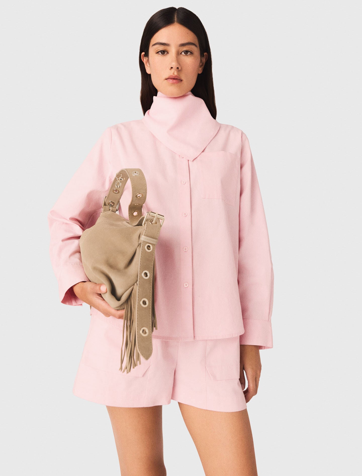 Maje Online / Suede Miss M bag