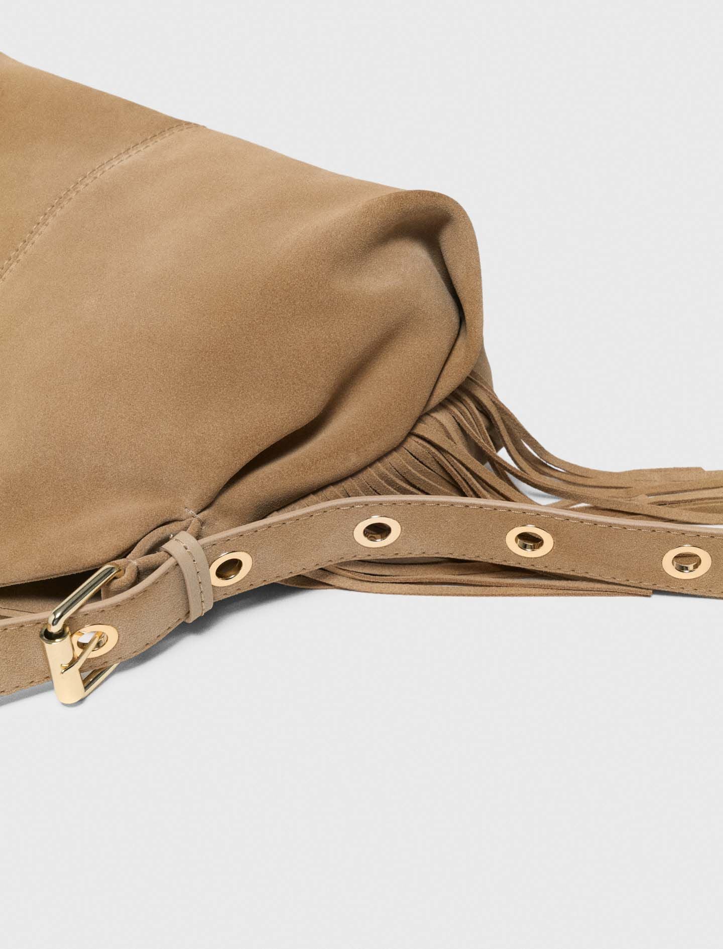 Maje Online / Suede Miss M bag