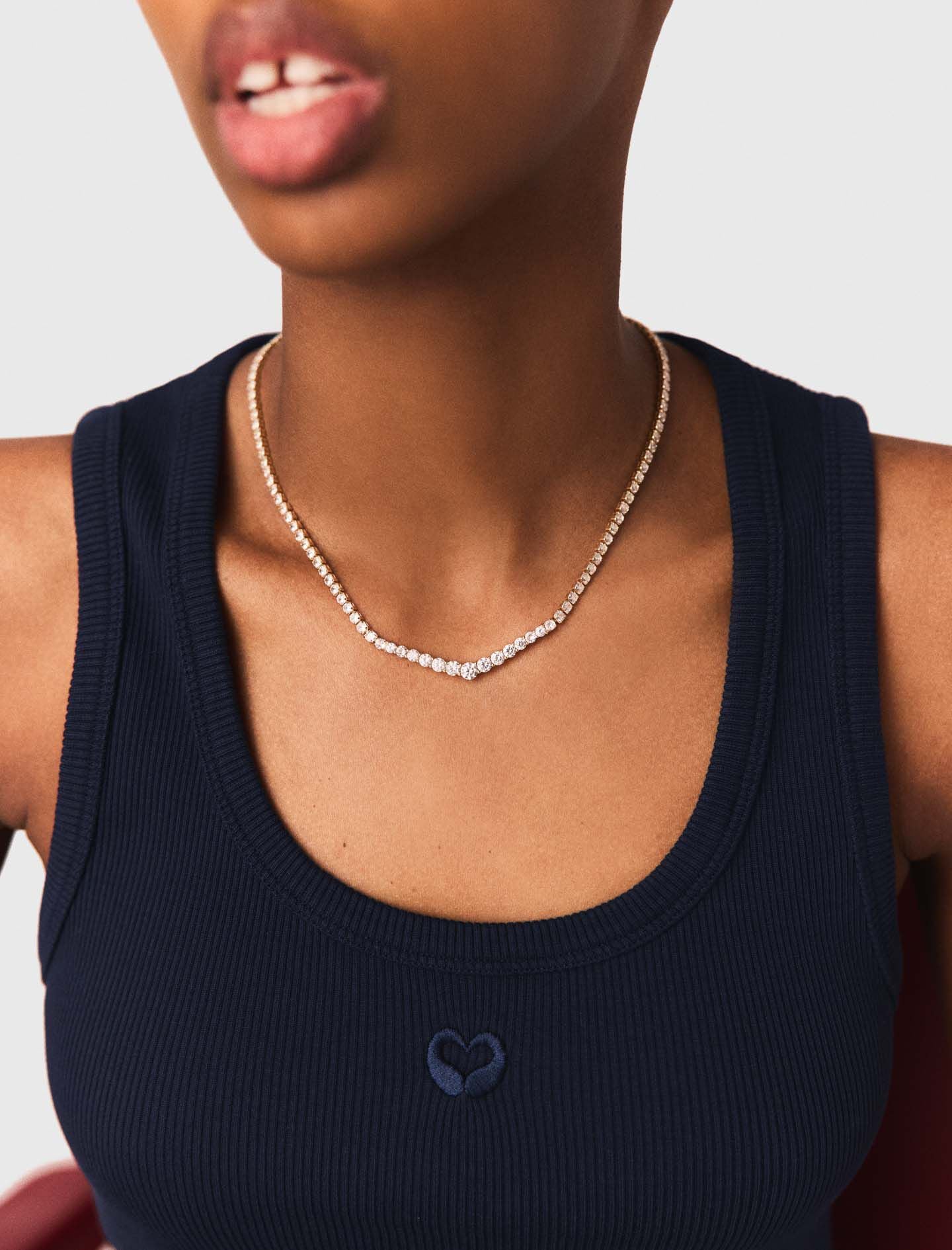 Maje Shop / Cascade diamanté necklace