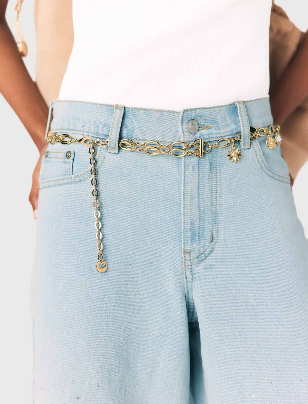 Maje Sale / Double chain belt with charms