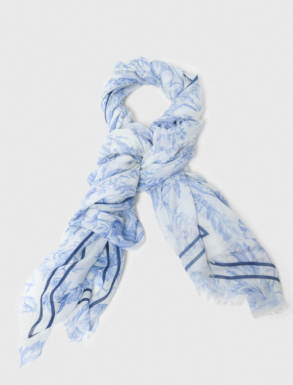 Maje Outlet / Floral print wool blend shawl