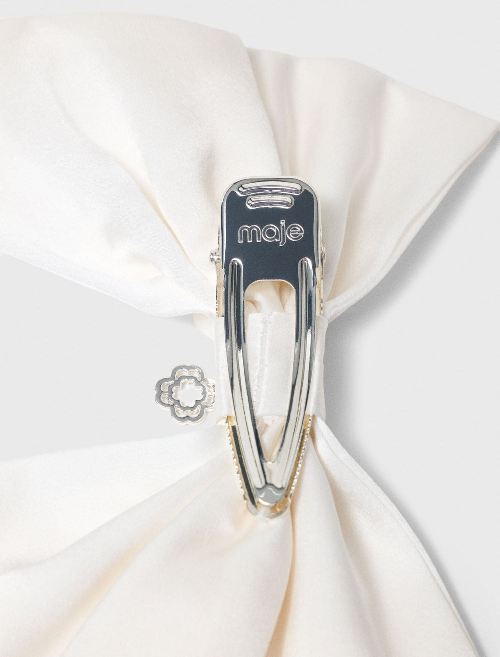 Maje New / Satin-effect bow barrette