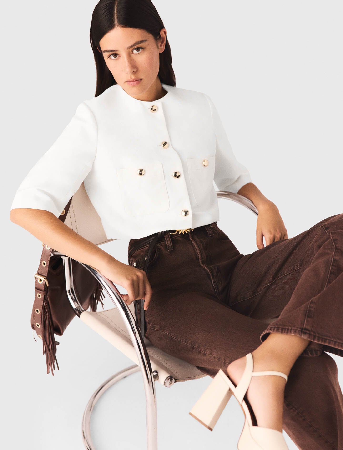 Maje Shop / Short linen blend jacket