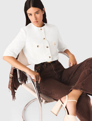 Maje Shop / Short linen blend jacket