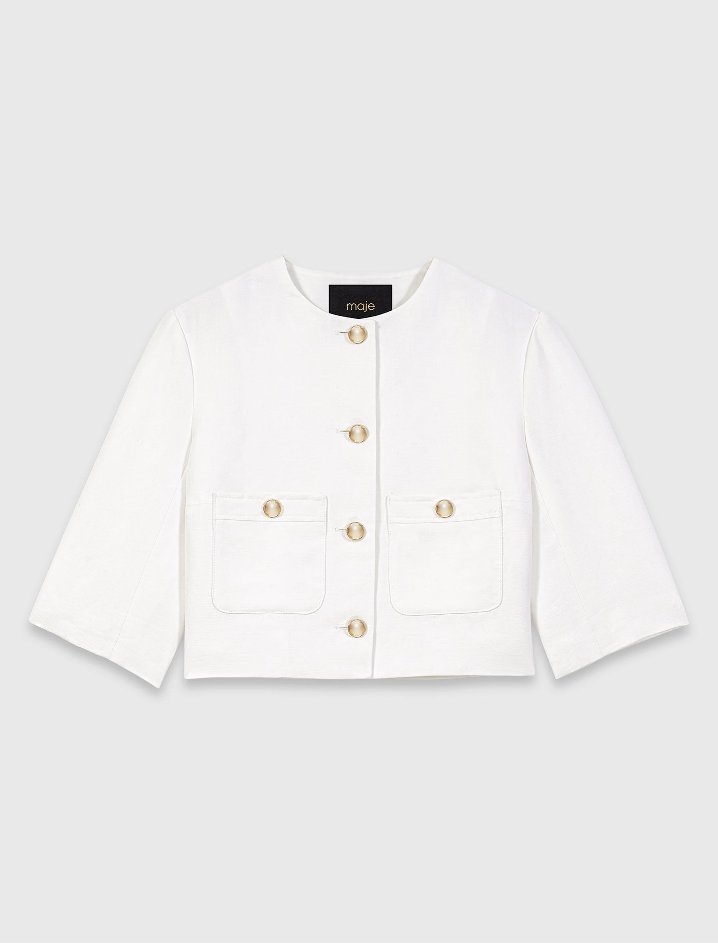Maje Shop / Short linen blend jacket
