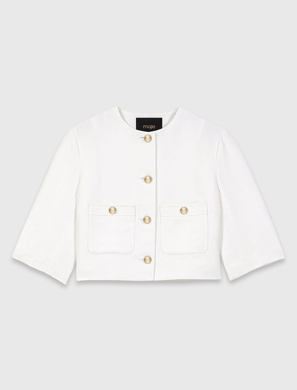 Maje Shop / Short linen blend jacket