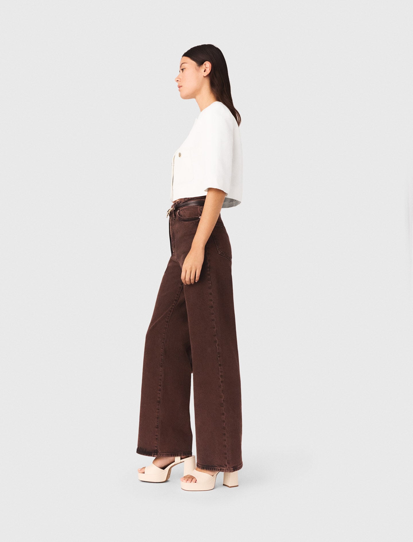 Maje Shop / Short linen blend jacket