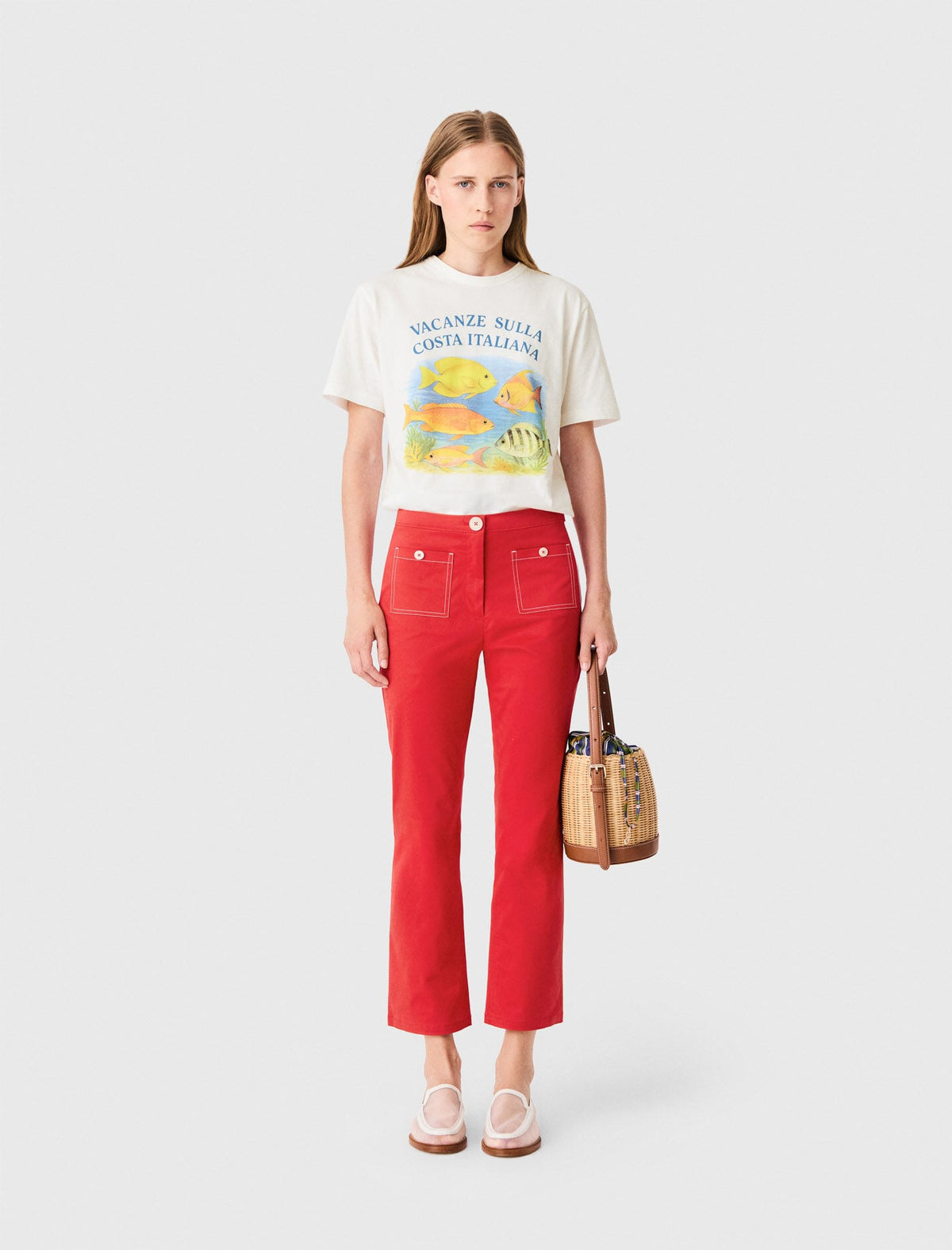 Maje New / Cotton Capri trousers