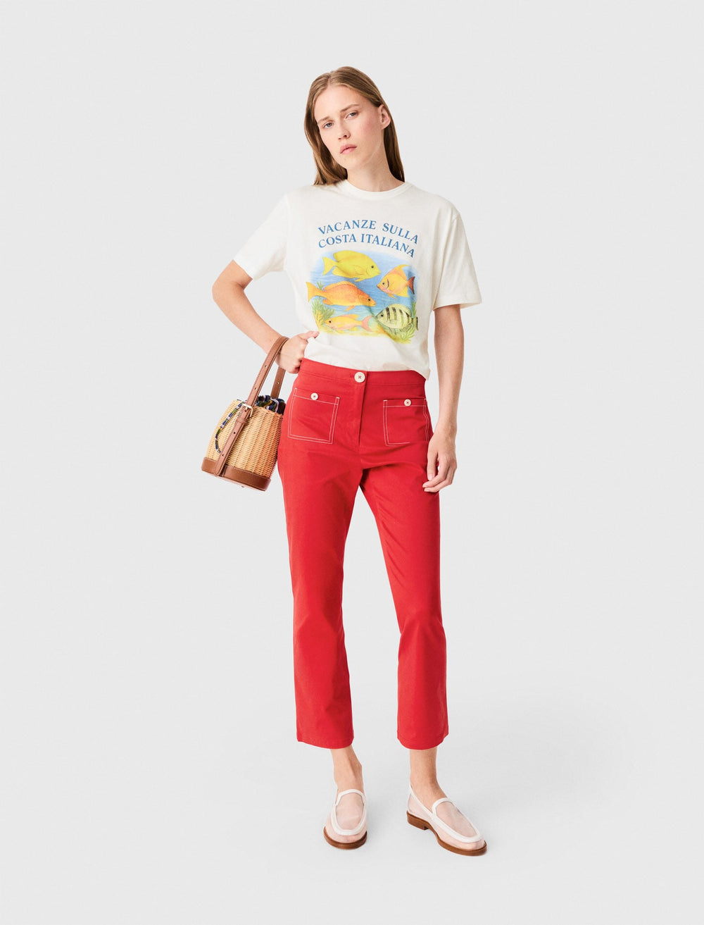 Maje New / Cotton Capri trousers