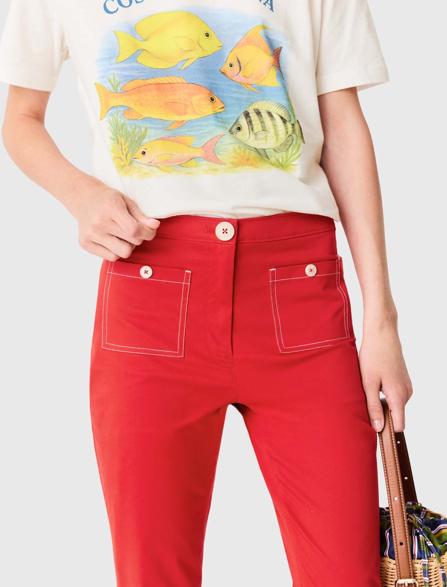Maje New / Cotton Capri trousers