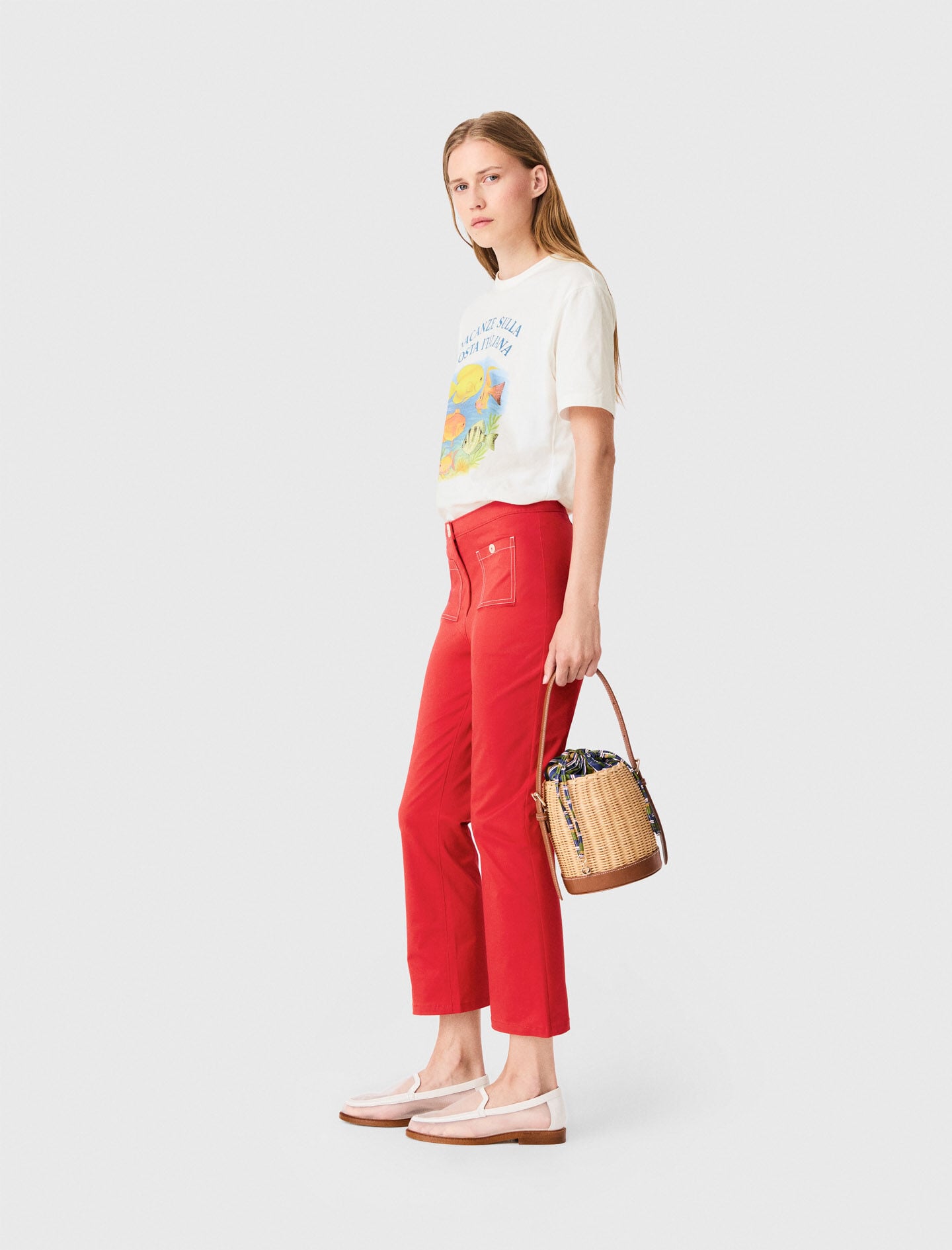 Maje New / Cotton Capri trousers