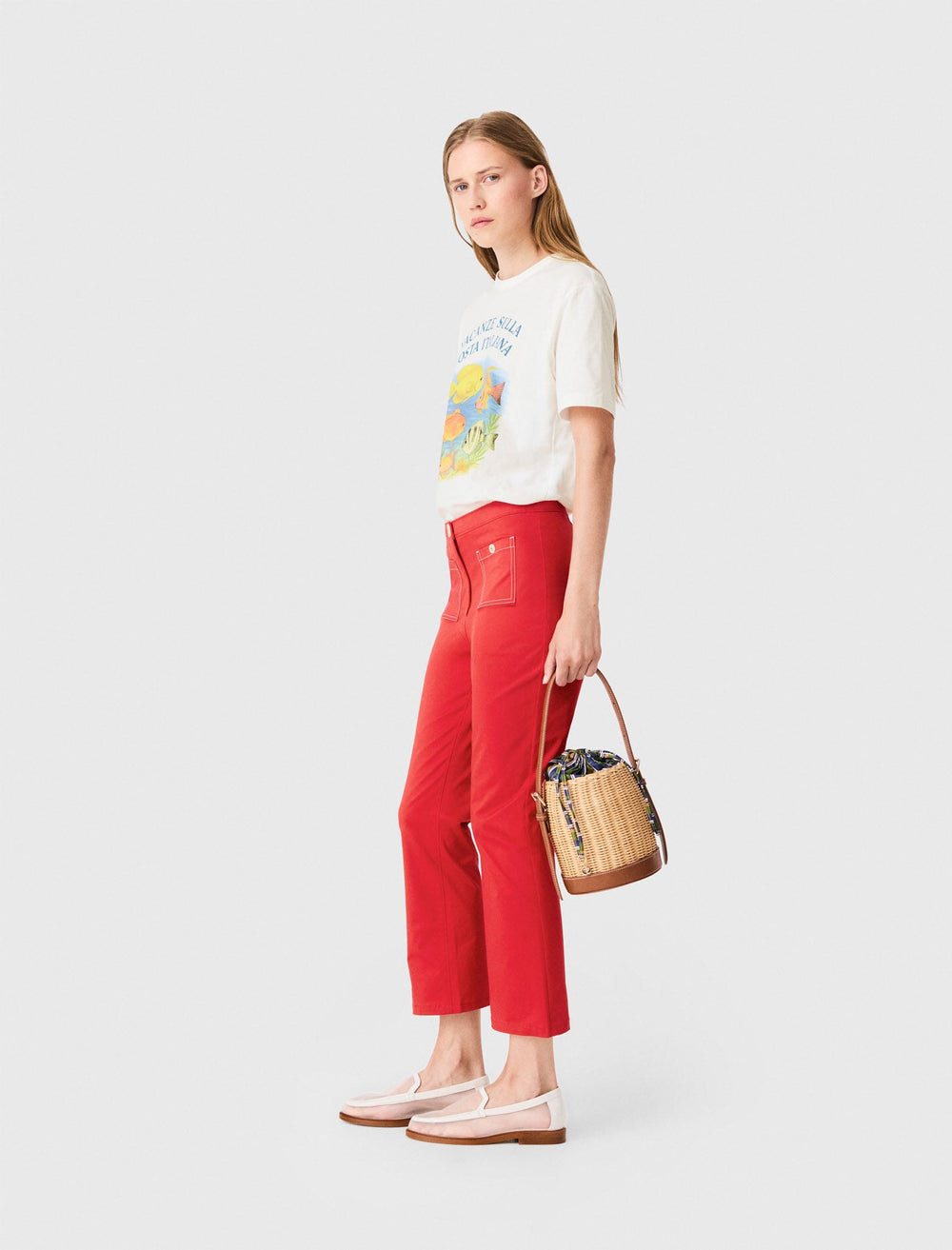 Maje New / Cotton Capri trousers