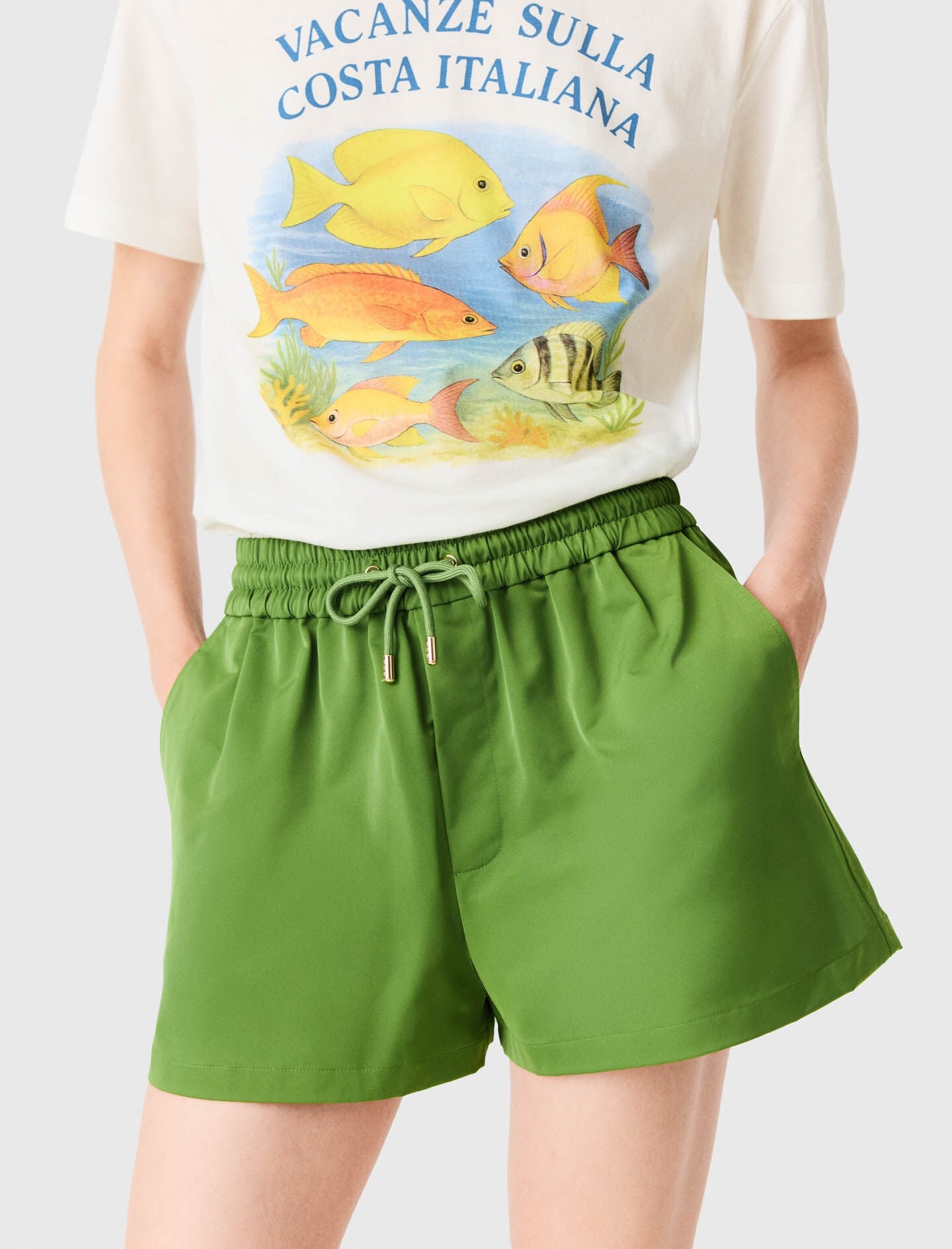 Maje Discount / Technical fabric shorts