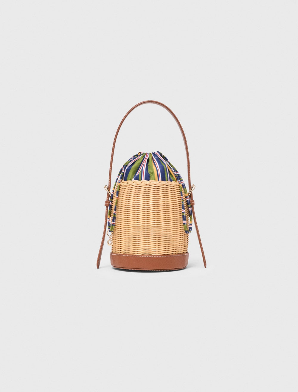 Maje Online / Wicker basket with printed pouch