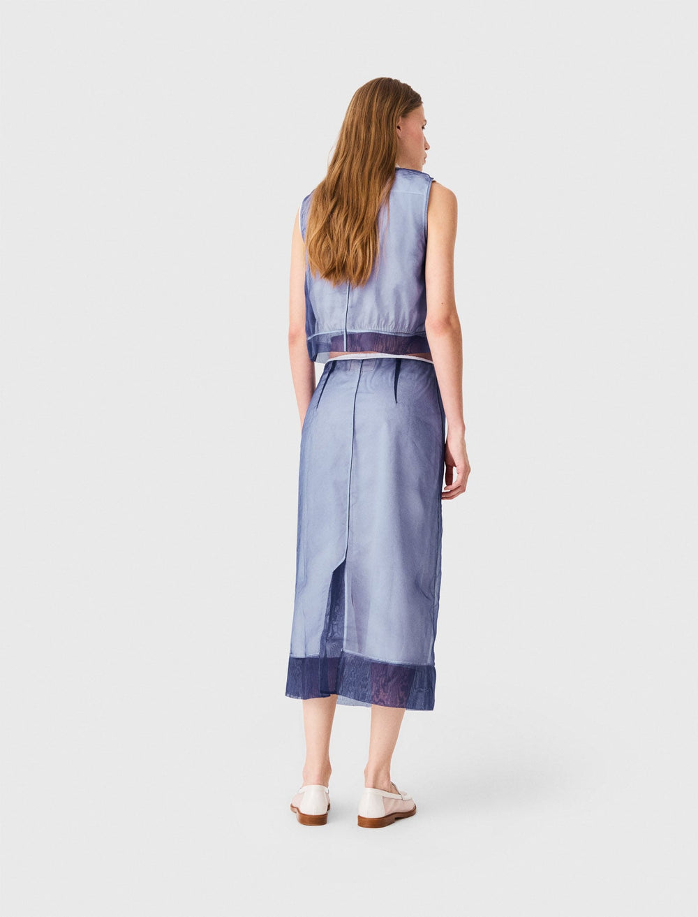 Maje Shop / Cotton and removable organza skirt