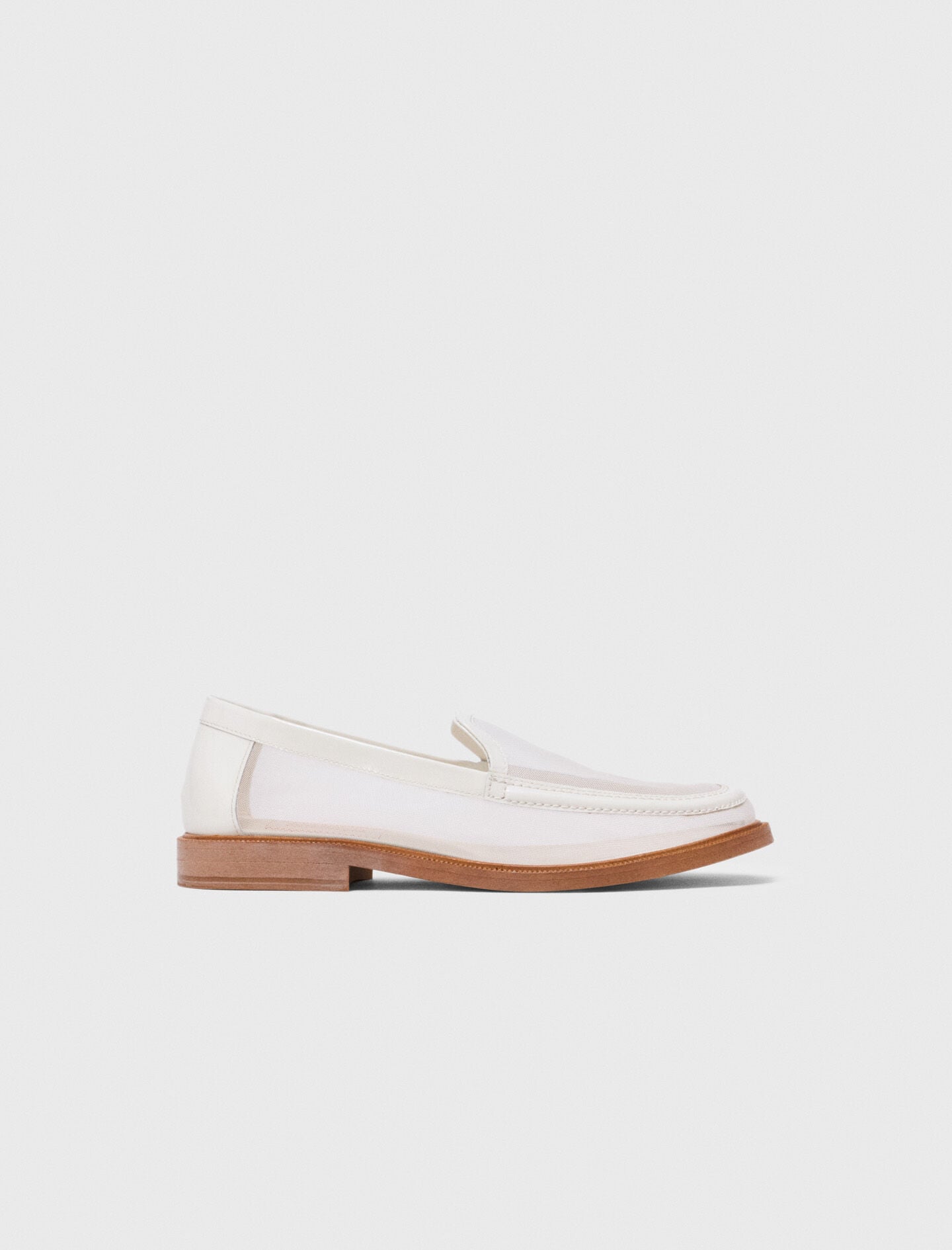 Maje Outlet / Leather and mesh loafers