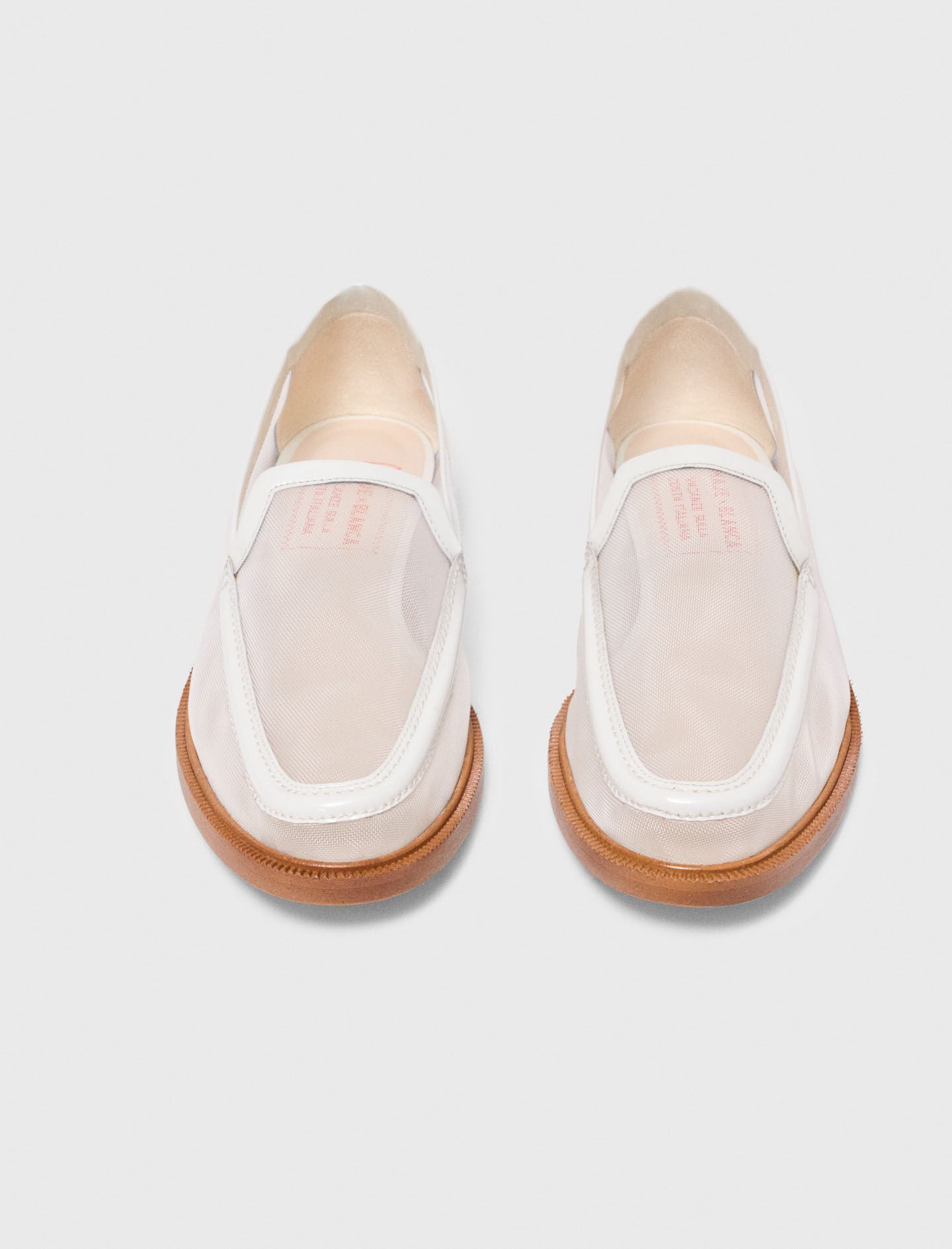 Maje Outlet / Leather and mesh loafers