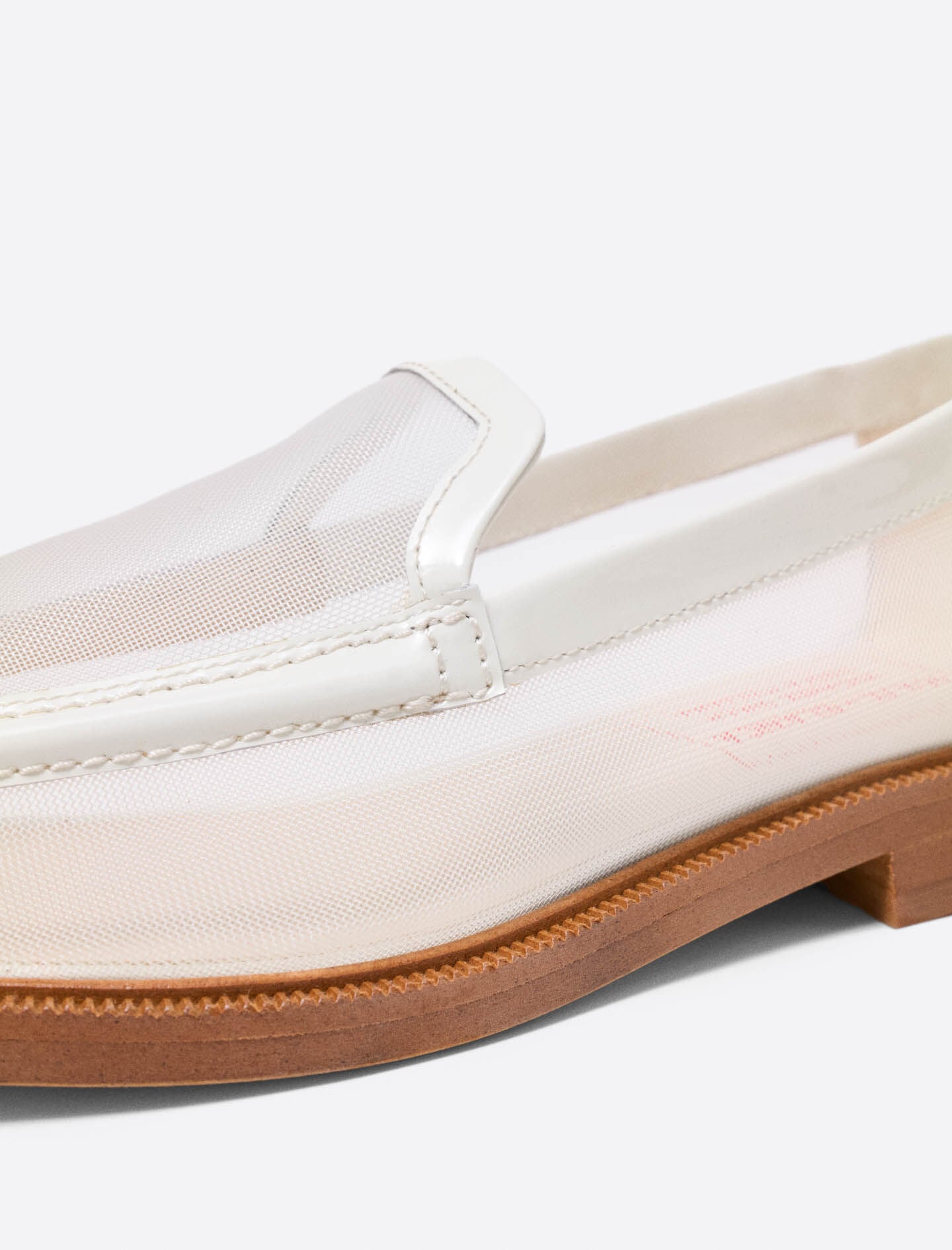 Maje Outlet / Leather and mesh loafers