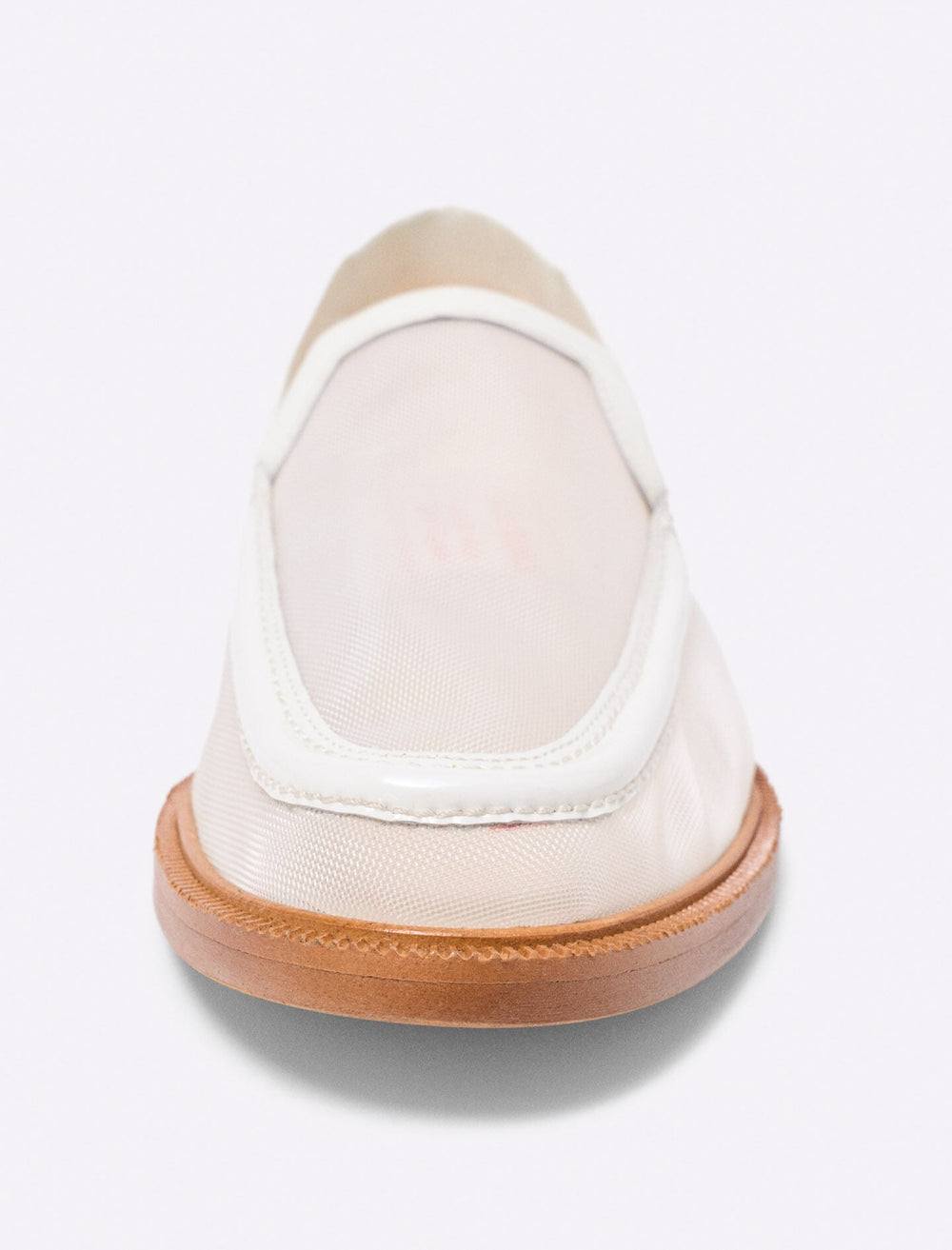 Maje Outlet / Leather and mesh loafers