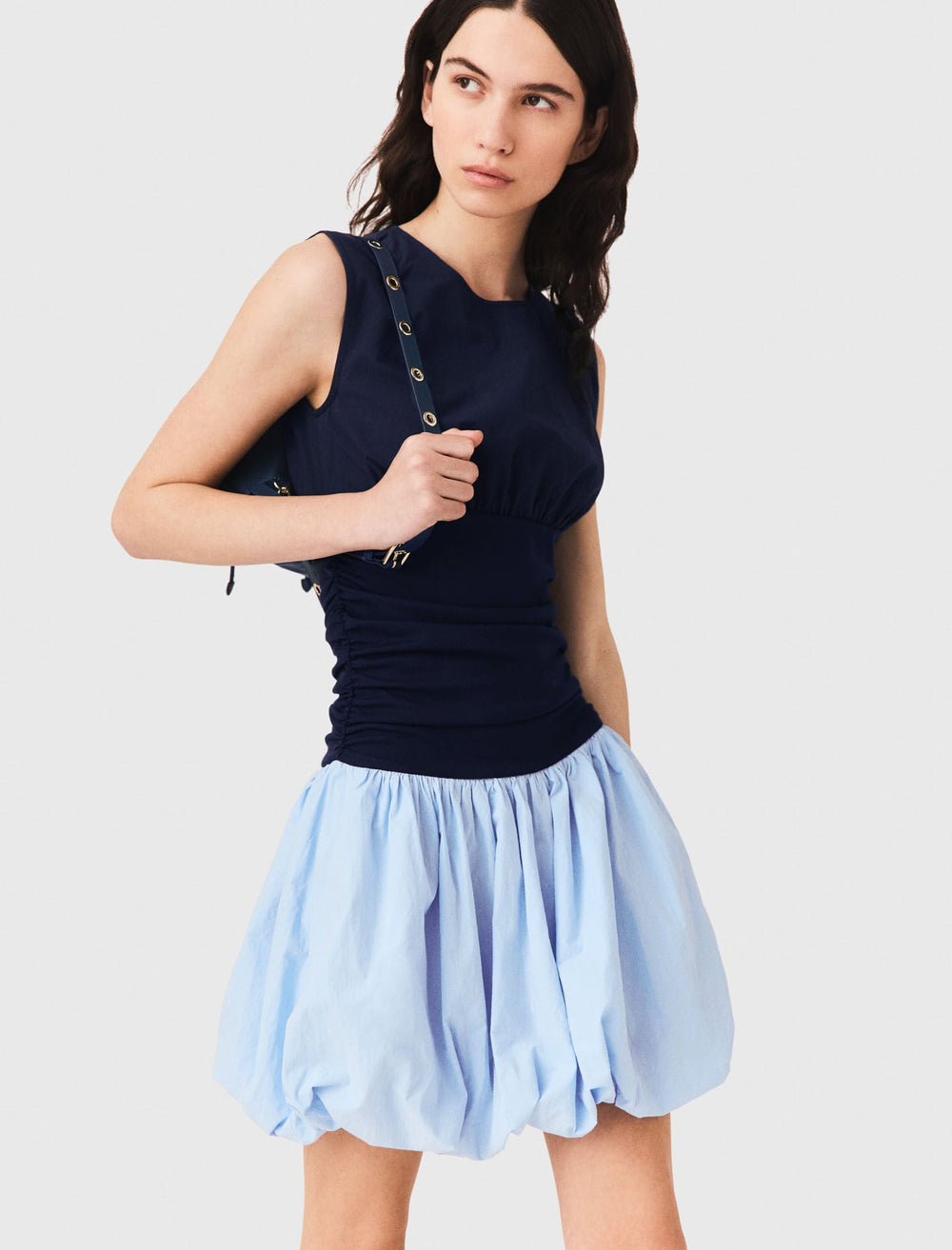 Maje Sale / Jersey and cotton mix dress