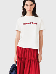 Maje New / T-shirt with embroidery