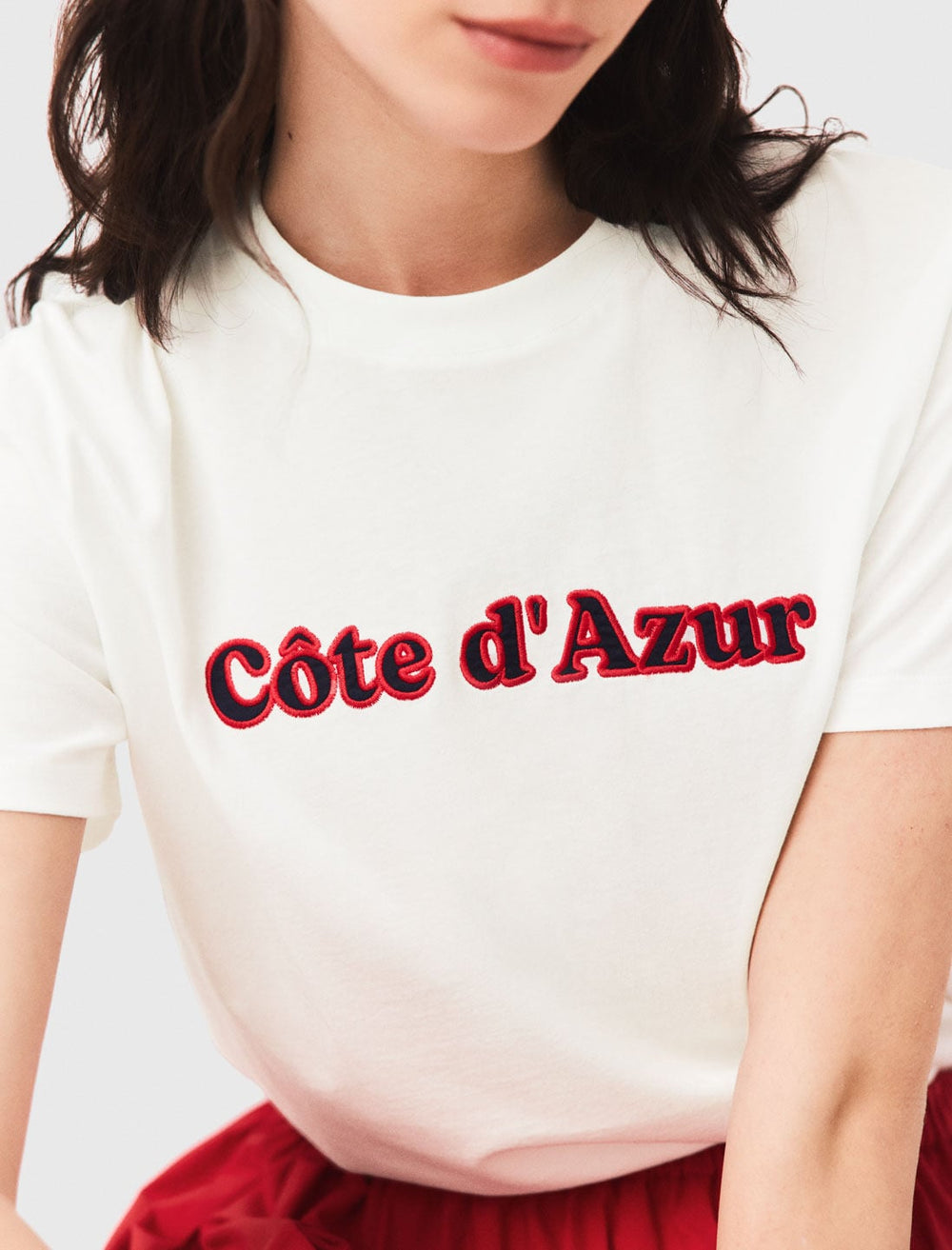 Maje New / T-shirt with embroidery