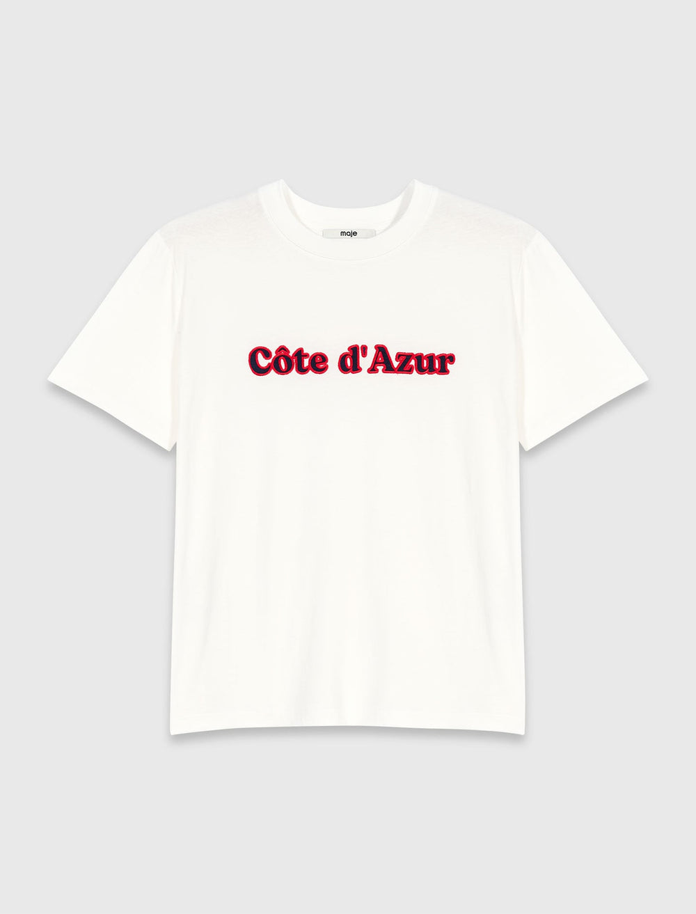 Maje New / T-shirt with embroidery