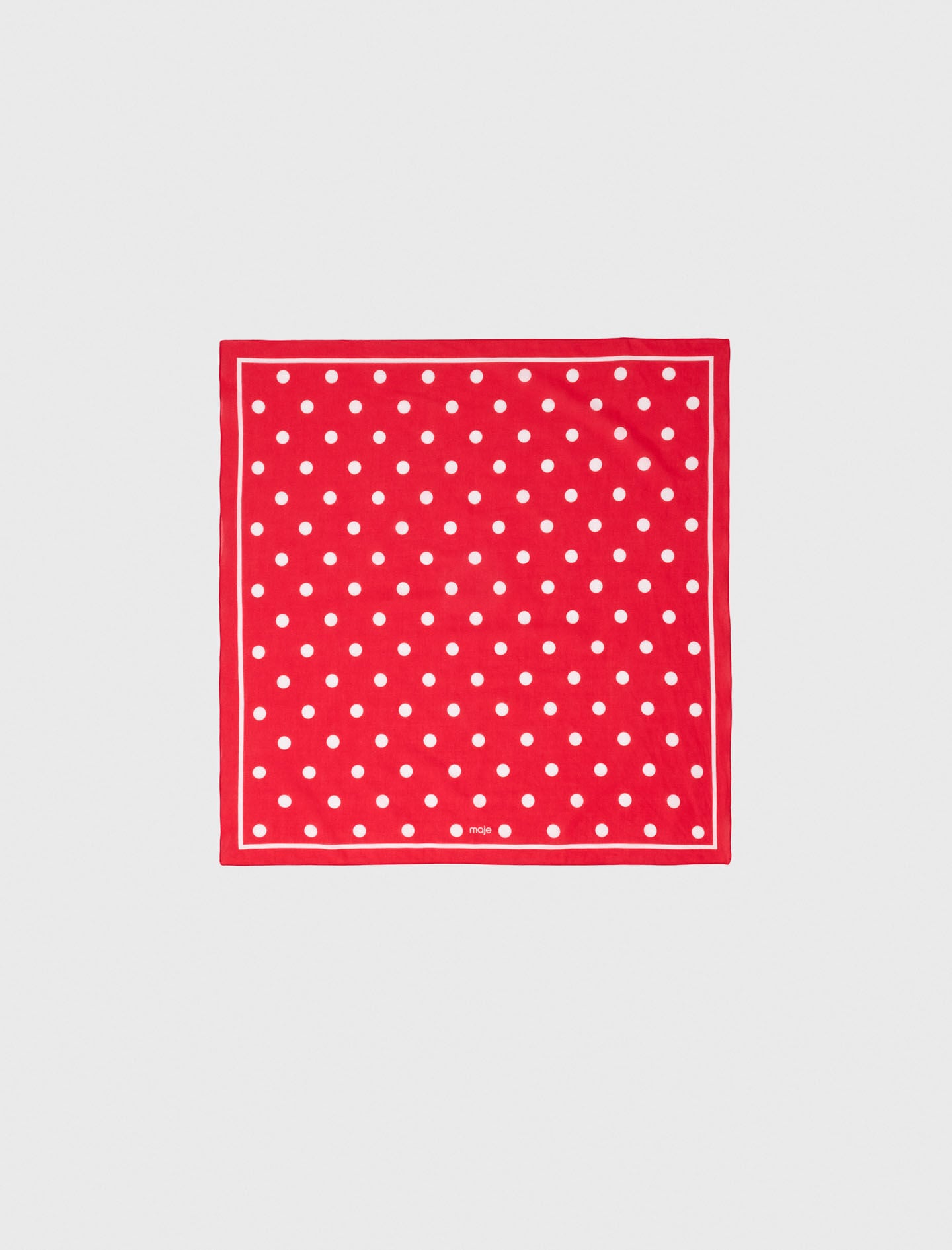 Maje Discount / Polka dot cotton bandana