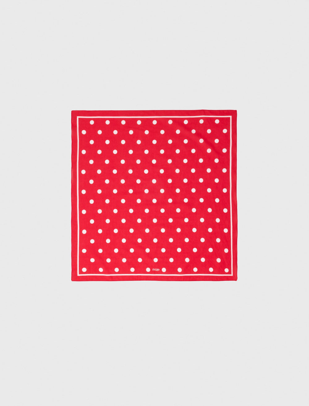 Maje Discount / Polka dot cotton bandana