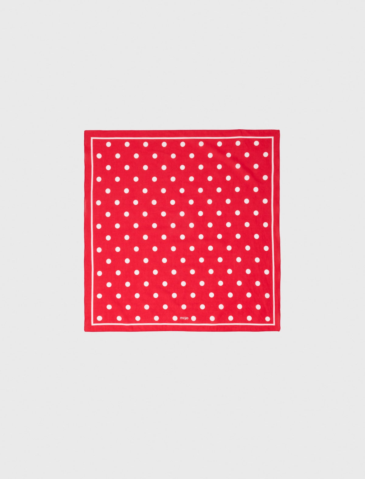 Maje Discount / Polka dot cotton bandana
