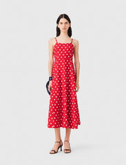 Maje Online / Backless linen-blend maxi dress
