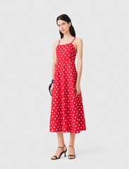 Maje Online / Backless linen-blend maxi dress