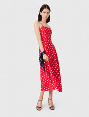 Maje Online / Backless linen-blend maxi dress