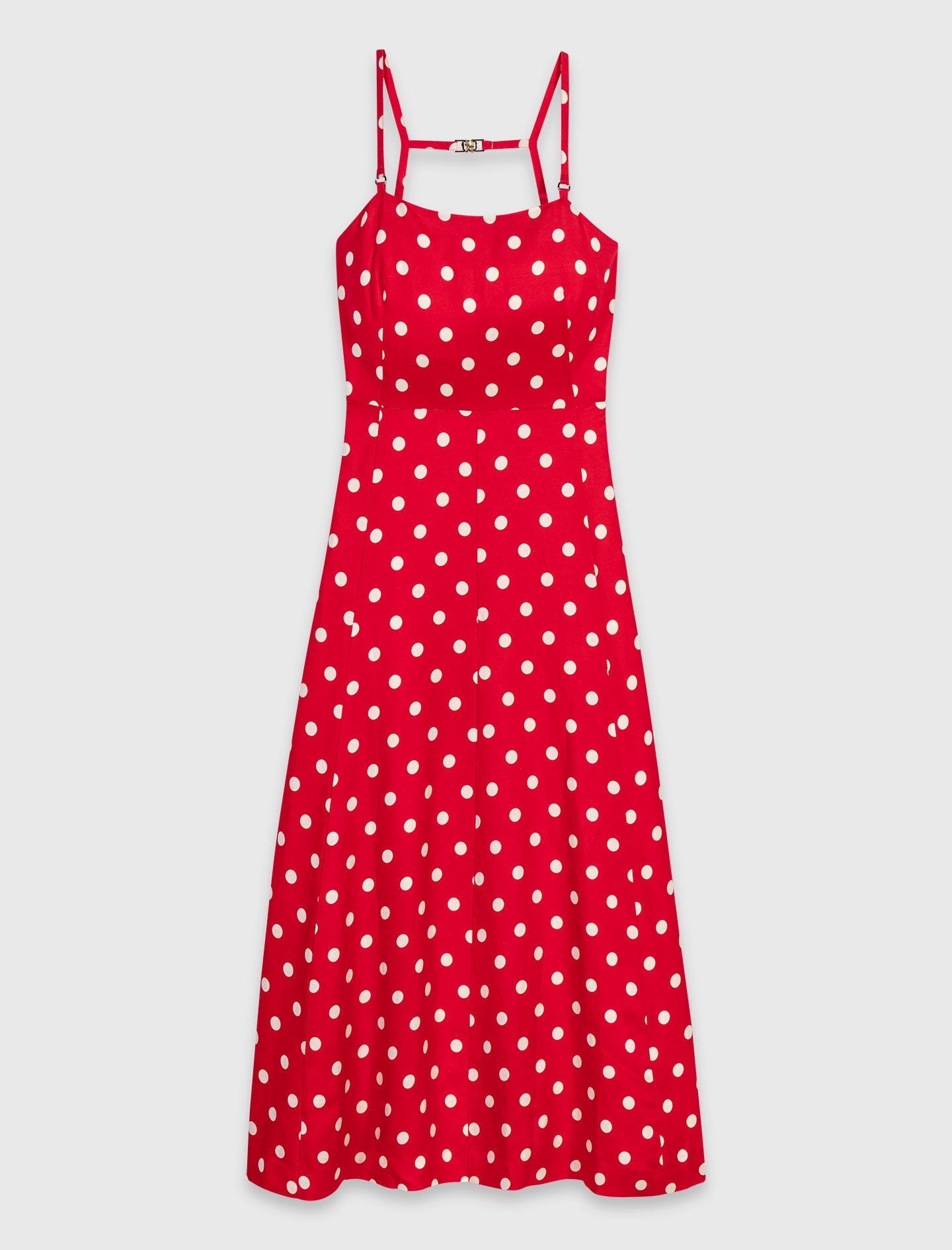 Maje Online / Backless linen-blend maxi dress