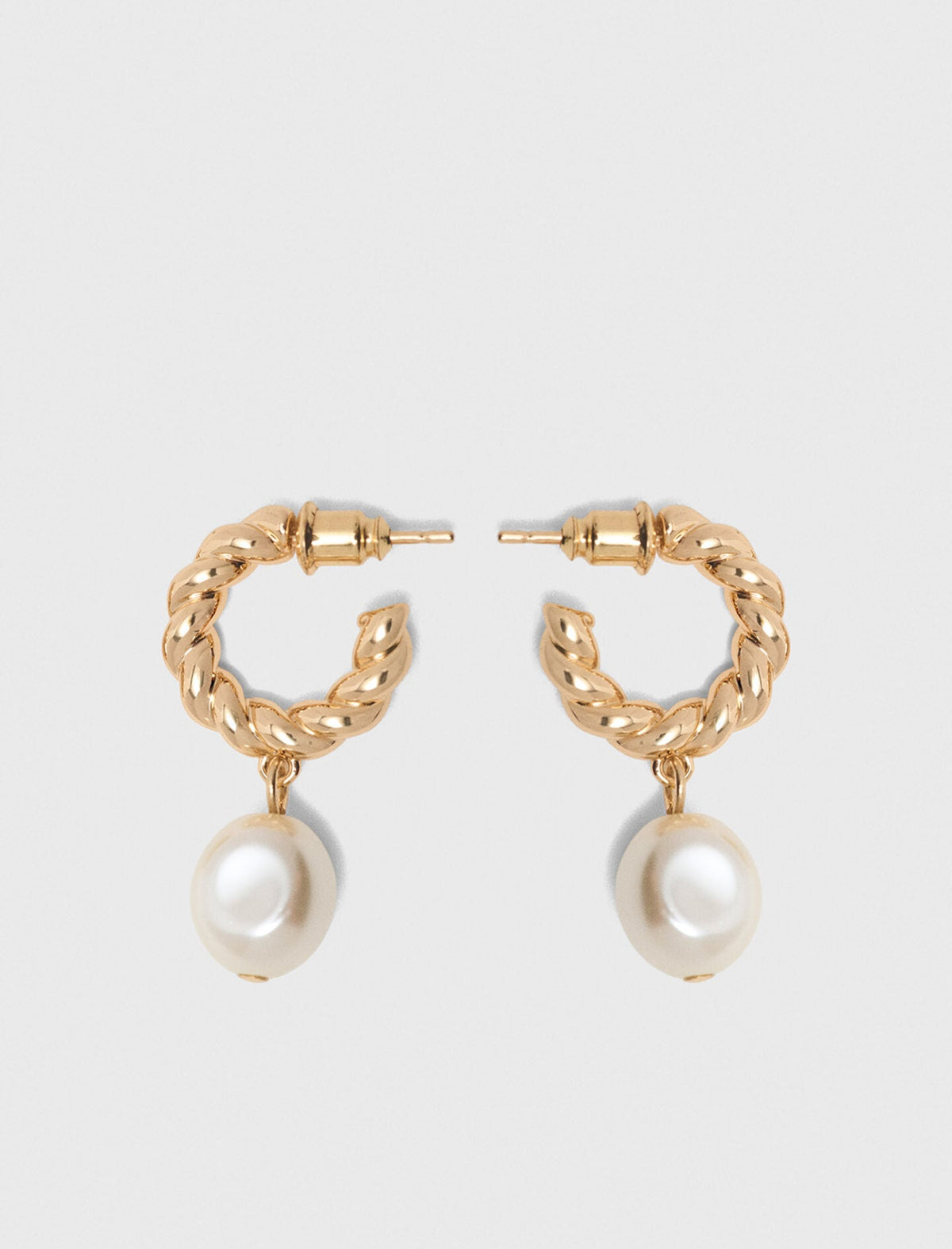 Maje Shop / Twisted bead hoop earrings