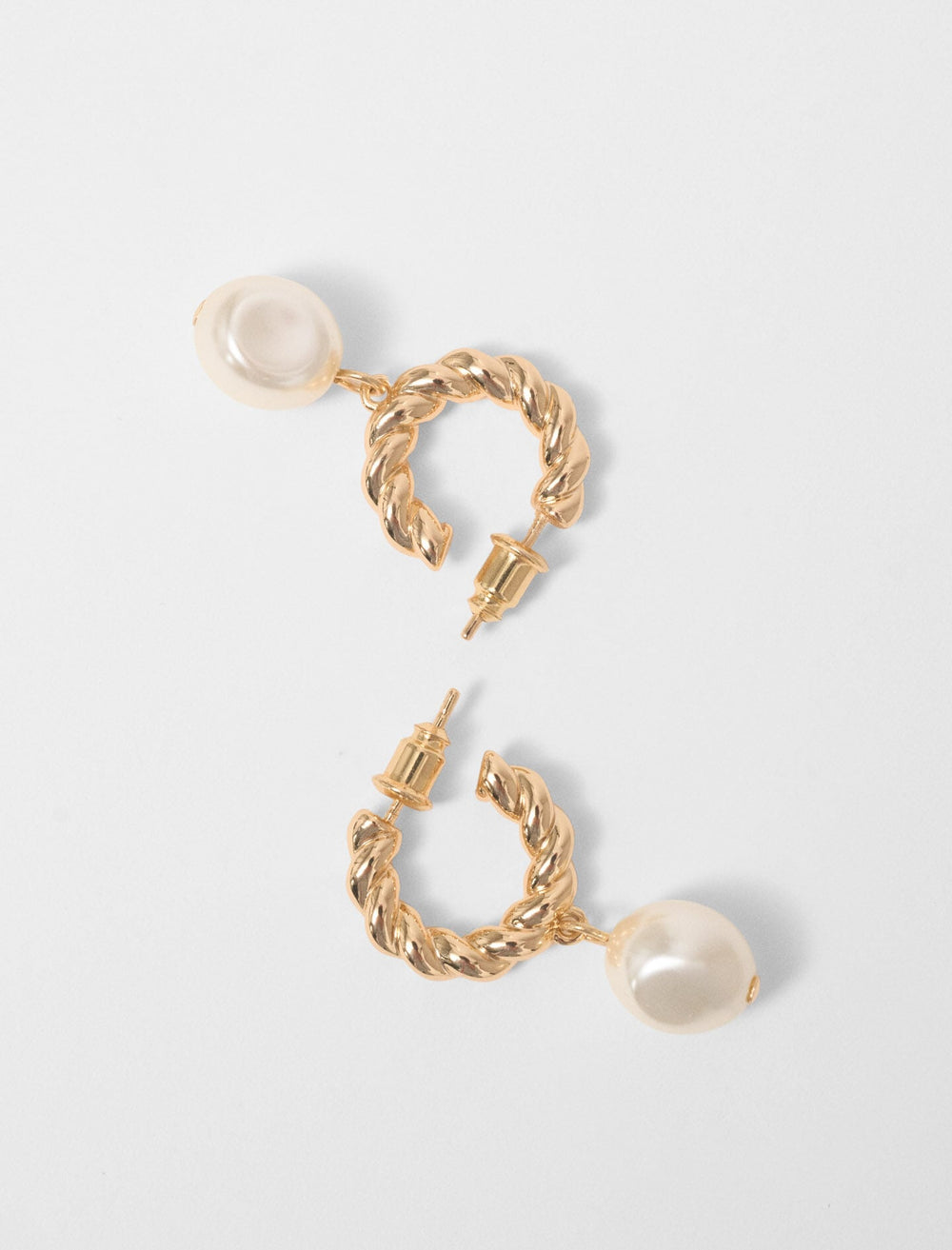 Maje Shop / Twisted bead hoop earrings
