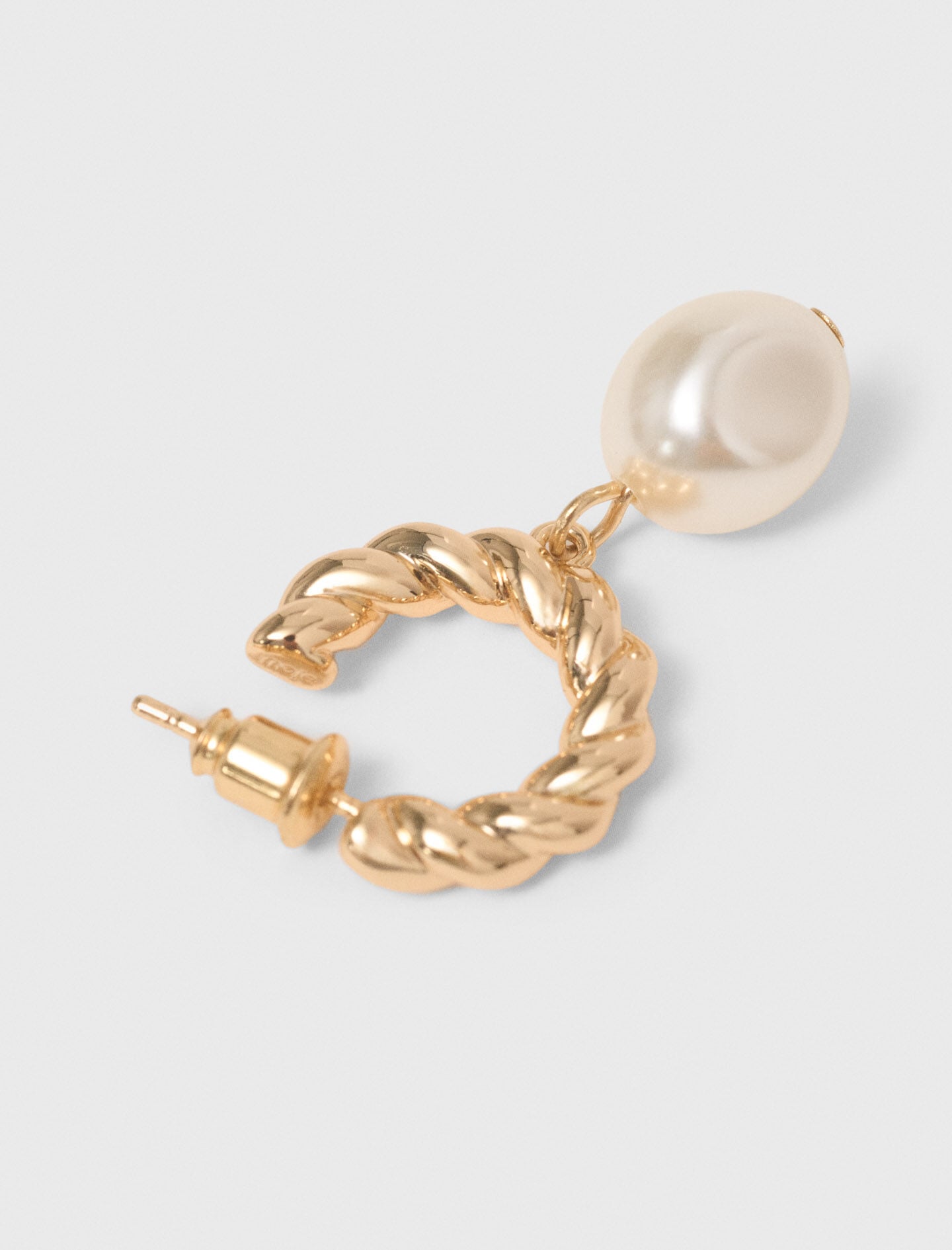 Maje Shop / Twisted bead hoop earrings