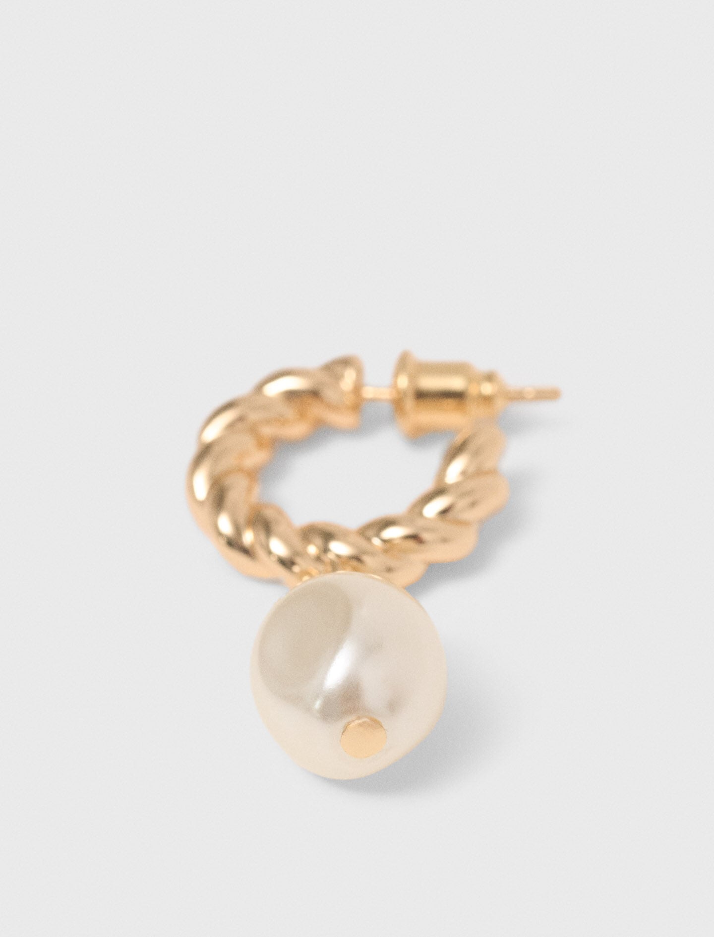Maje Shop / Twisted bead hoop earrings