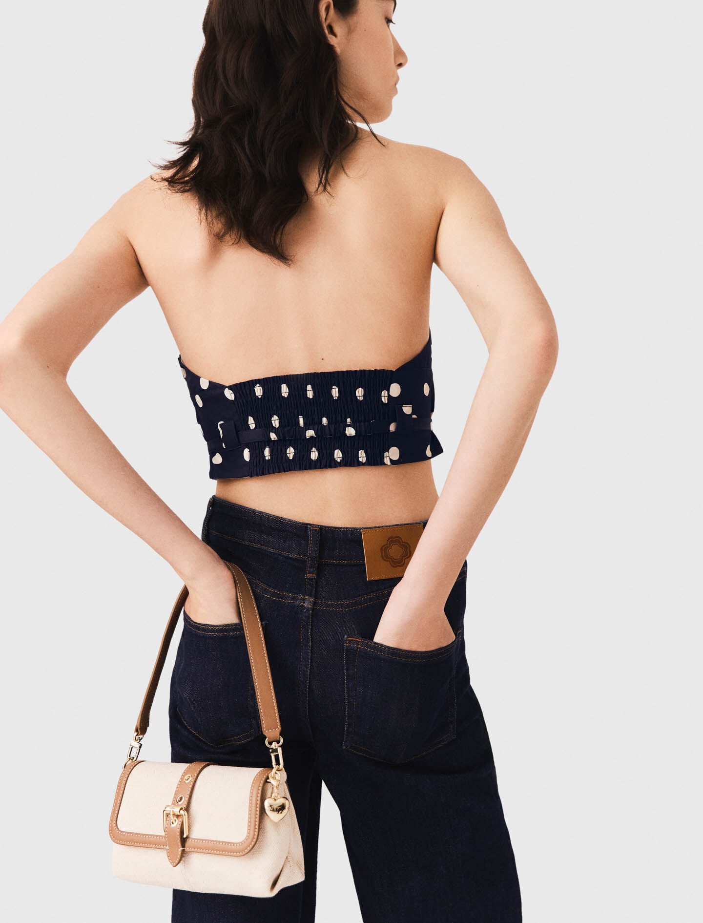 Maje Sale / Backless linen blend top