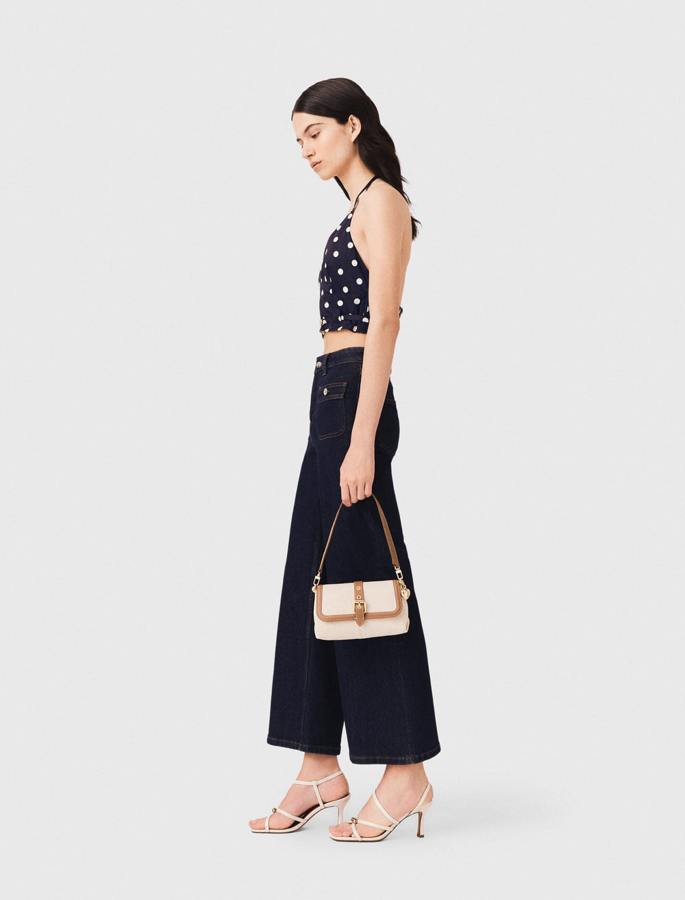Maje Sale / Backless linen blend top