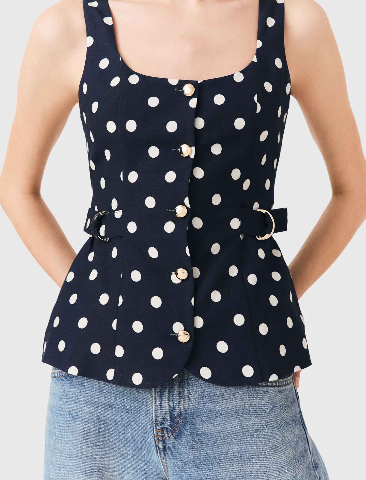 Maje On Sale / Long linen blend vest