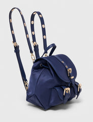 Maje Outlet / Mini leather and nylon backpack