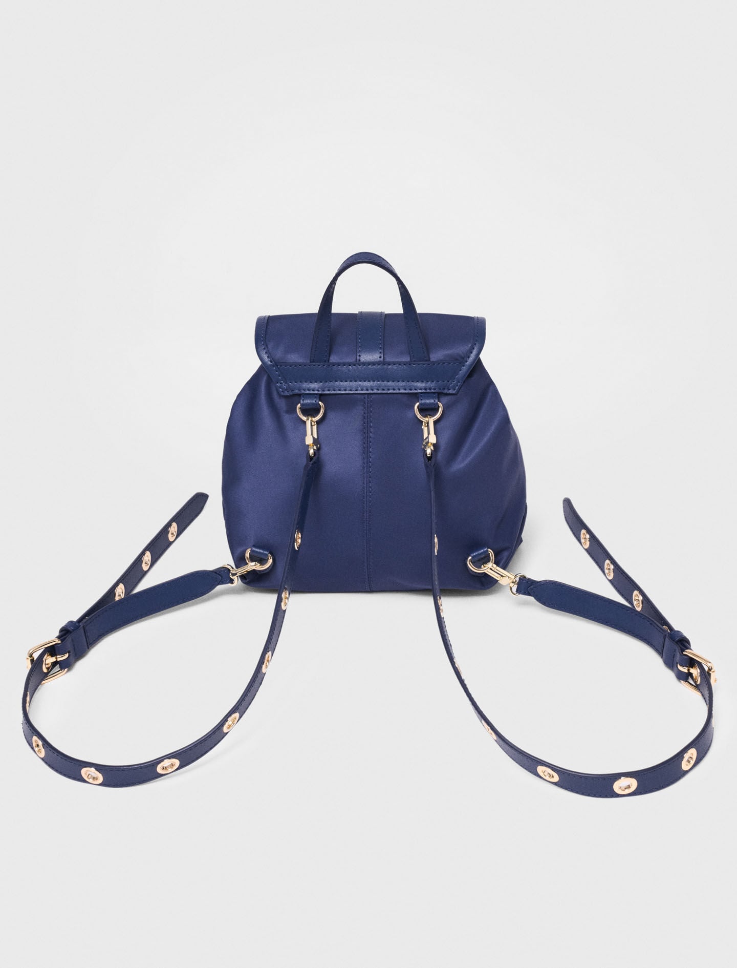 Maje Outlet / Mini leather and nylon backpack