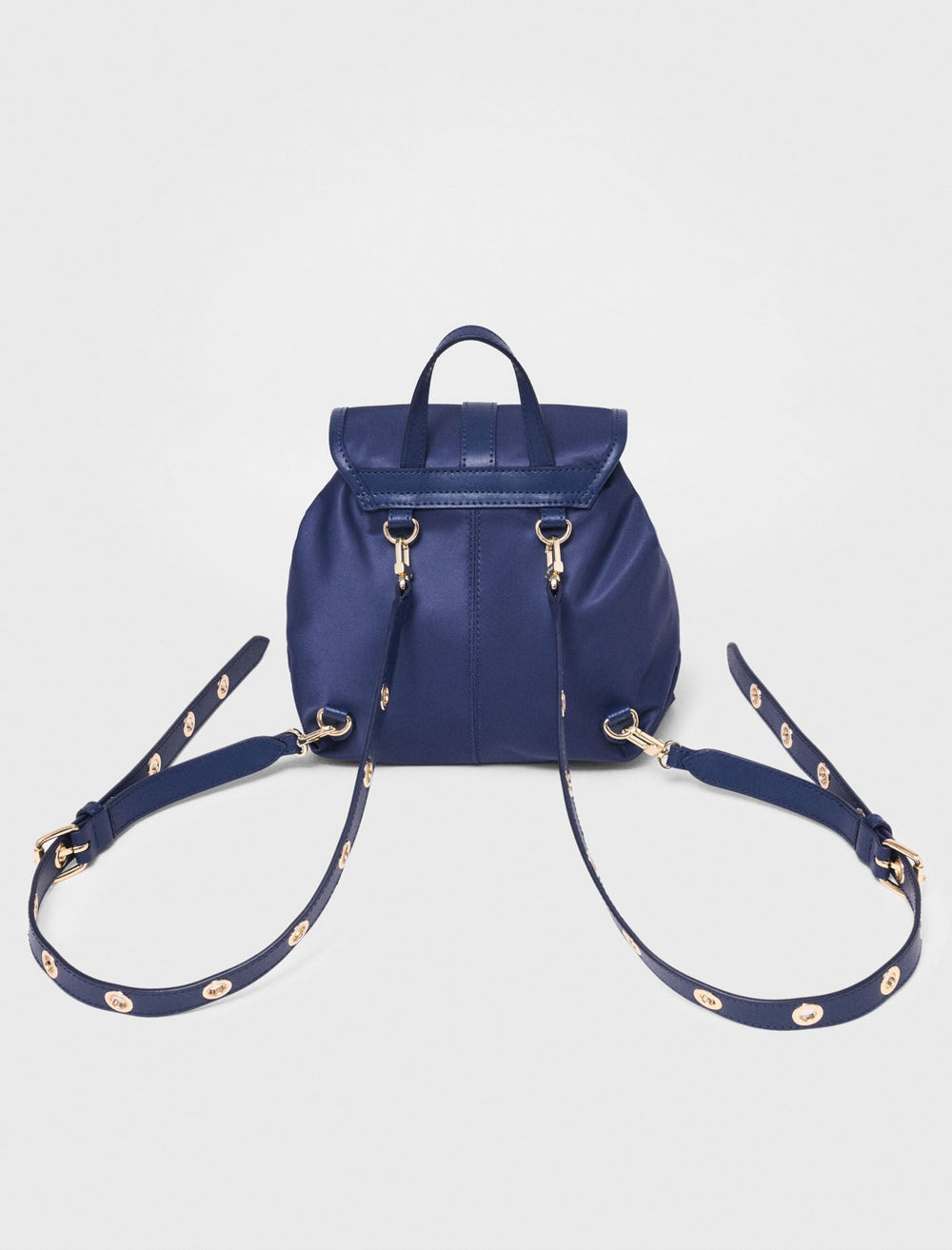 Maje Outlet / Mini leather and nylon backpack