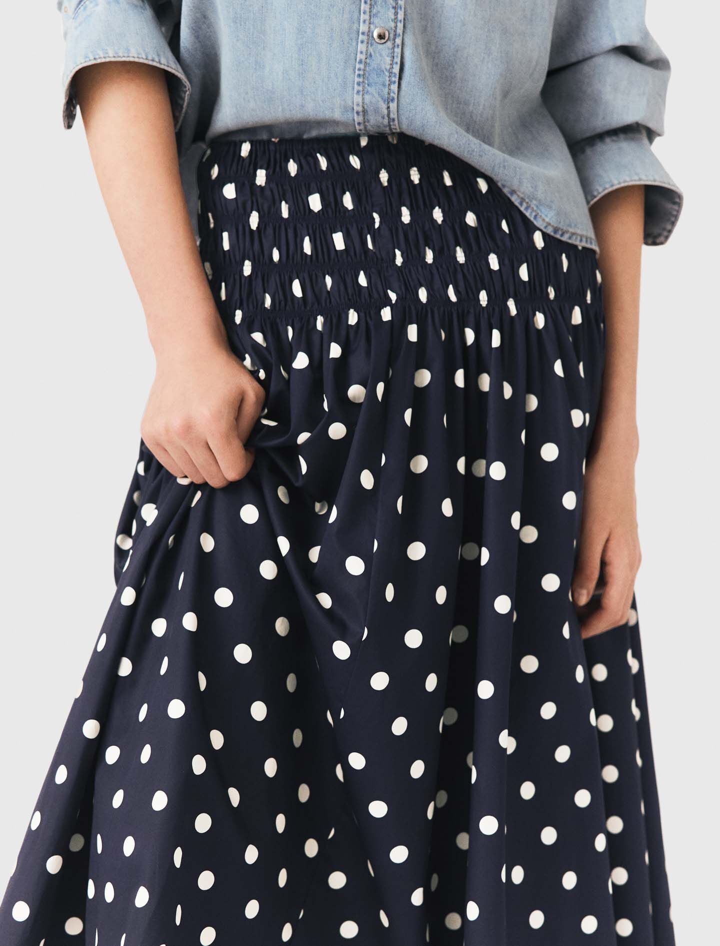 Maje New / Long cotton skirt