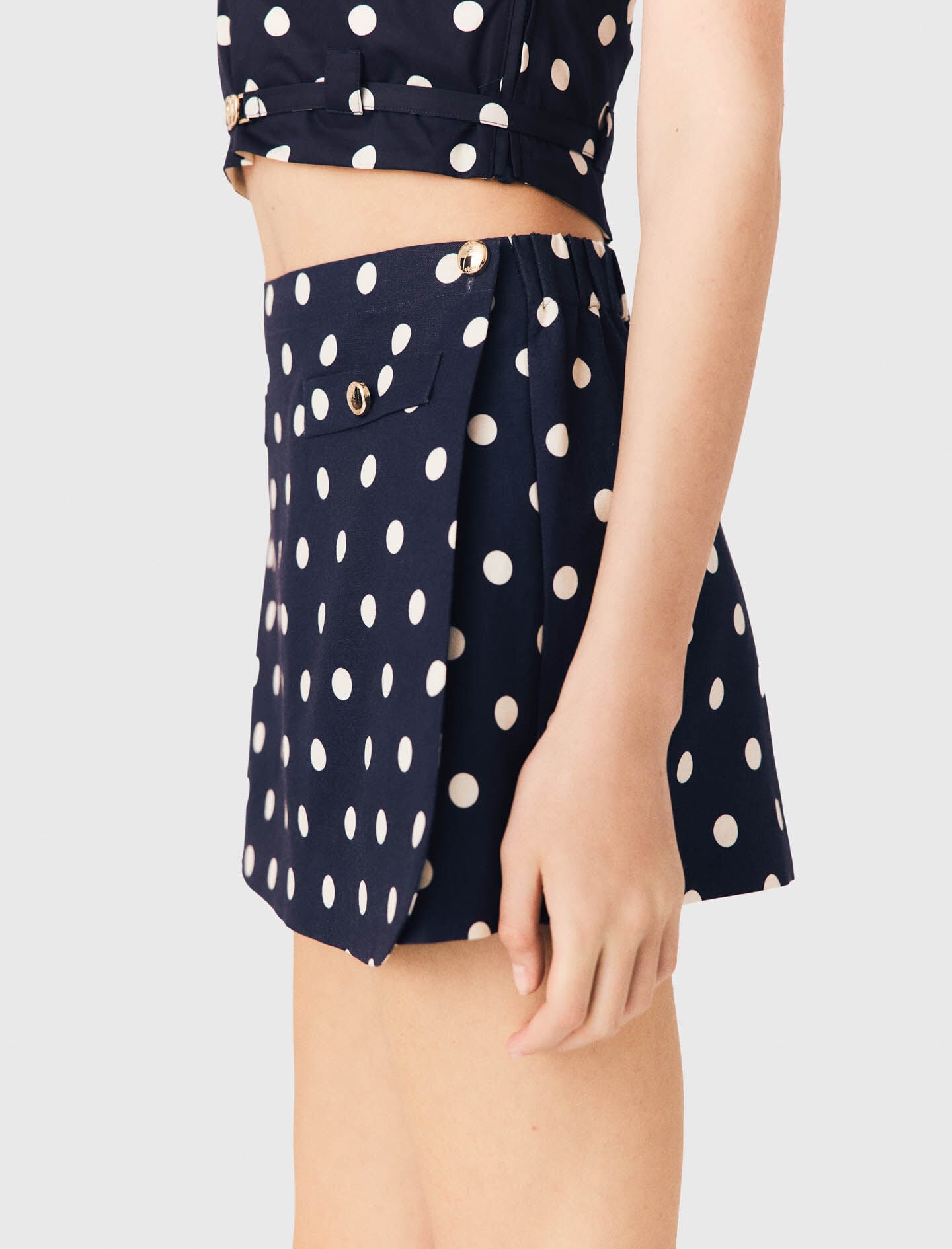 Maje Discount / Linen blend skort