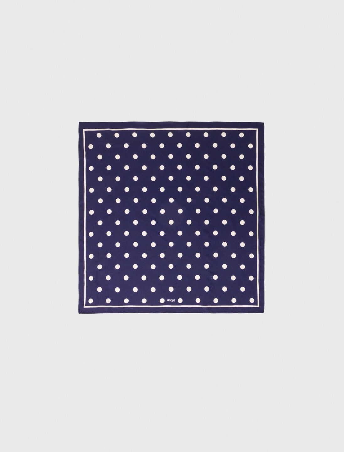 Maje Online / Silk polka dot bandana