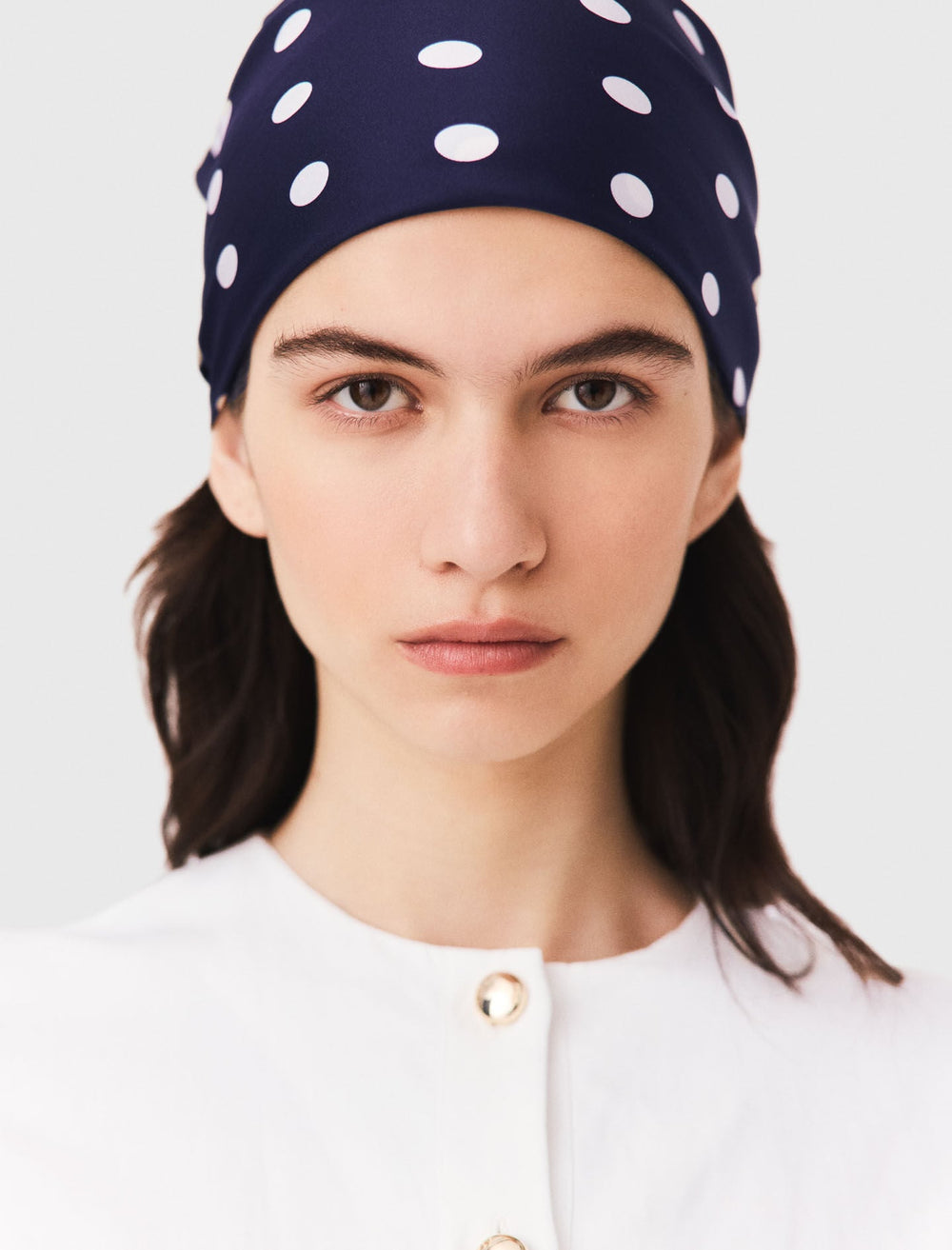Maje Online / Silk polka dot bandana