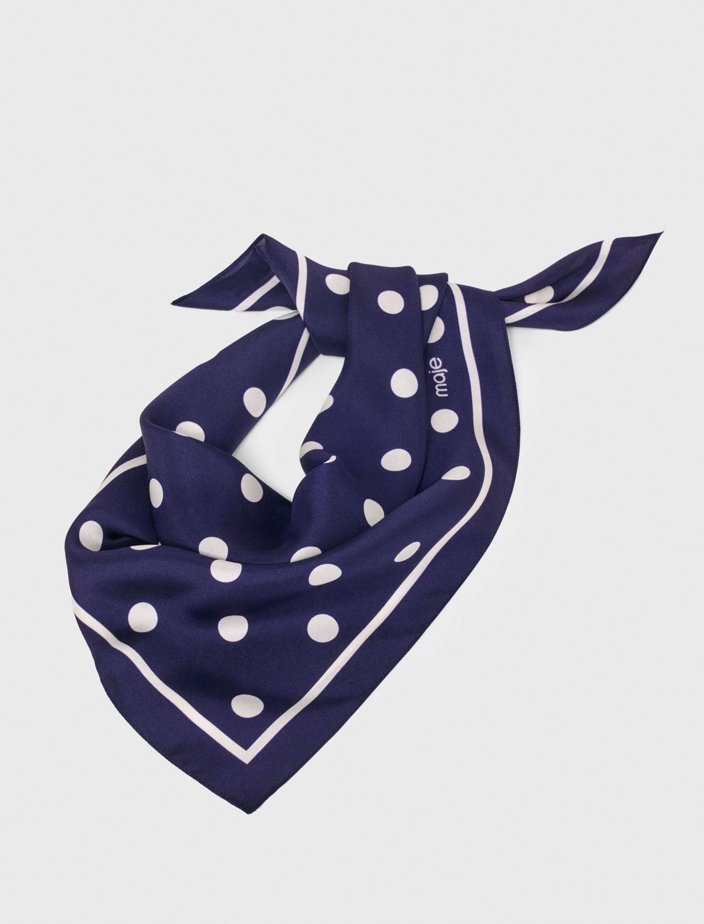 Maje Online / Silk polka dot bandana